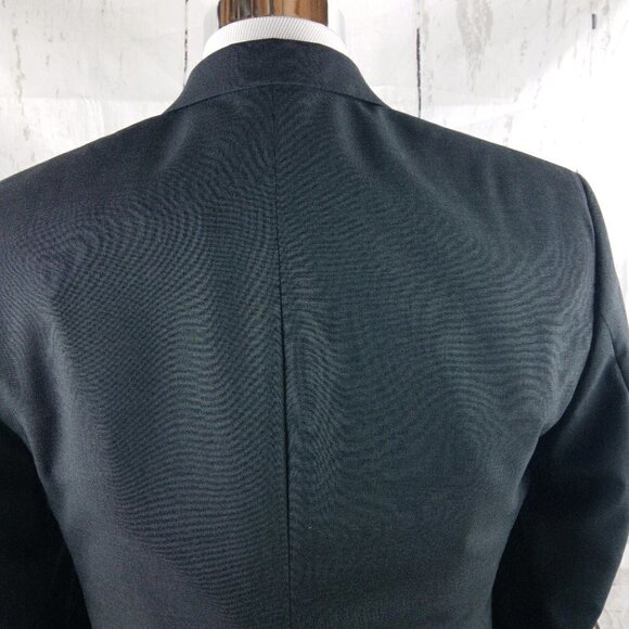Jos A Bank 1905 40L Wool 2 Button Charcoal Gray Suit Blazer Sport Coat - Picture 6 of 10